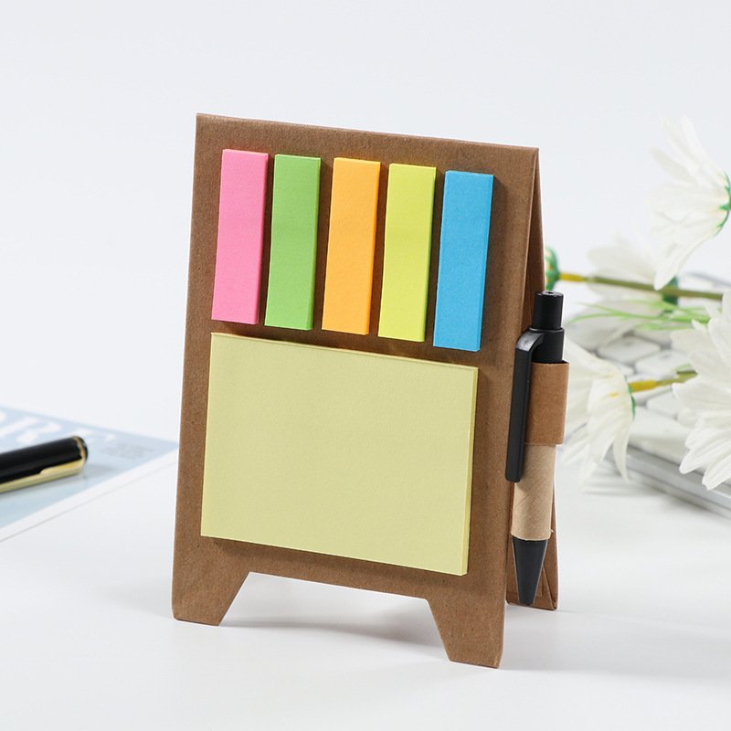 Eco-friendly Posted It Sticky Notes Custom Logo Memo Pad Office School Desktop Upright Glue Divider Adhesive Sticky Notes