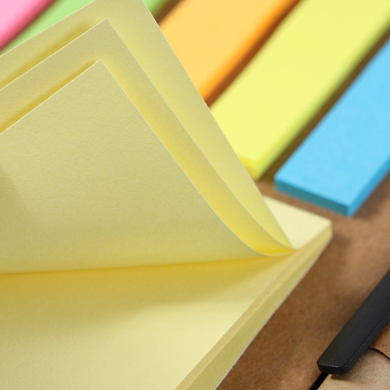 Eco-friendly Posted It Sticky Notes Custom Logo Memo Pad Office School Desktop Upright Glue Divider Adhesive Sticky Notes