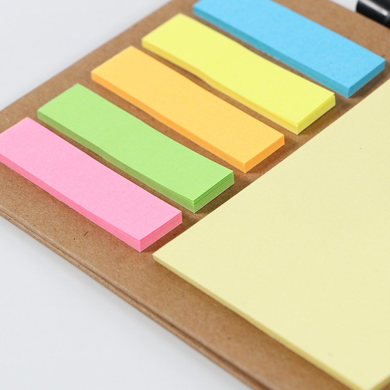 Eco-friendly Posted It Sticky Notes Custom Logo Memo Pad Office School Desktop Upright Glue Divider Adhesive Sticky Notes