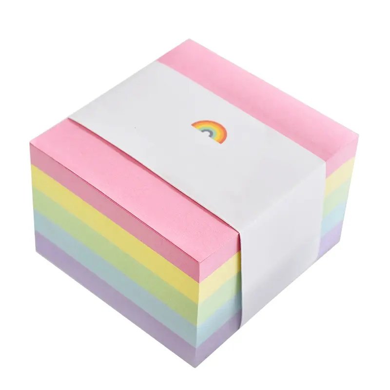 Bulk Cheap Colored Custom Self-adhesive Posticks Strong Adhesive Super Pastel Assorted Reminder Sticky Notes 3x3 Memo Pad