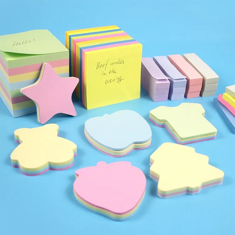 Bulk Cheap Colored Custom Self-adhesive Posticks Strong Adhesive Super Pastel Assorted Reminder Sticky Notes 3x3 Memo Pad
