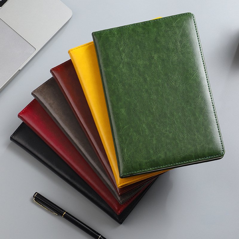 looseleaf binding fabric leather large a5 size reusable business 100pages sticker book