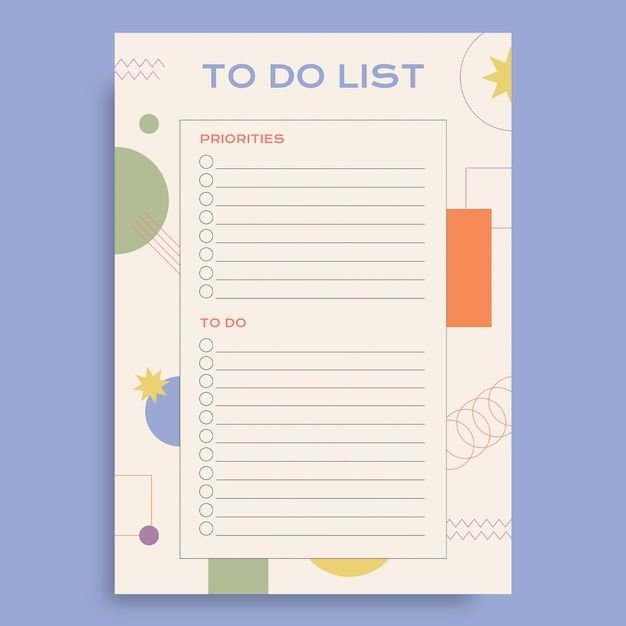 Customisable To Do List Check List Memo Pad Weekly Planner High Quality Cards Personalised Design All Colors No MOQ