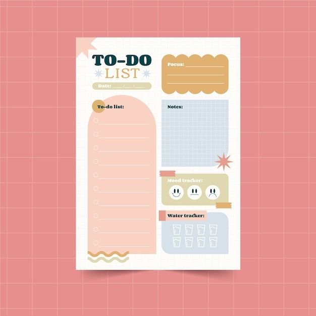 Customisable To Do List Check List Memo Pad Weekly Planner High Quality Cards Personalised Design All Colors No MOQ