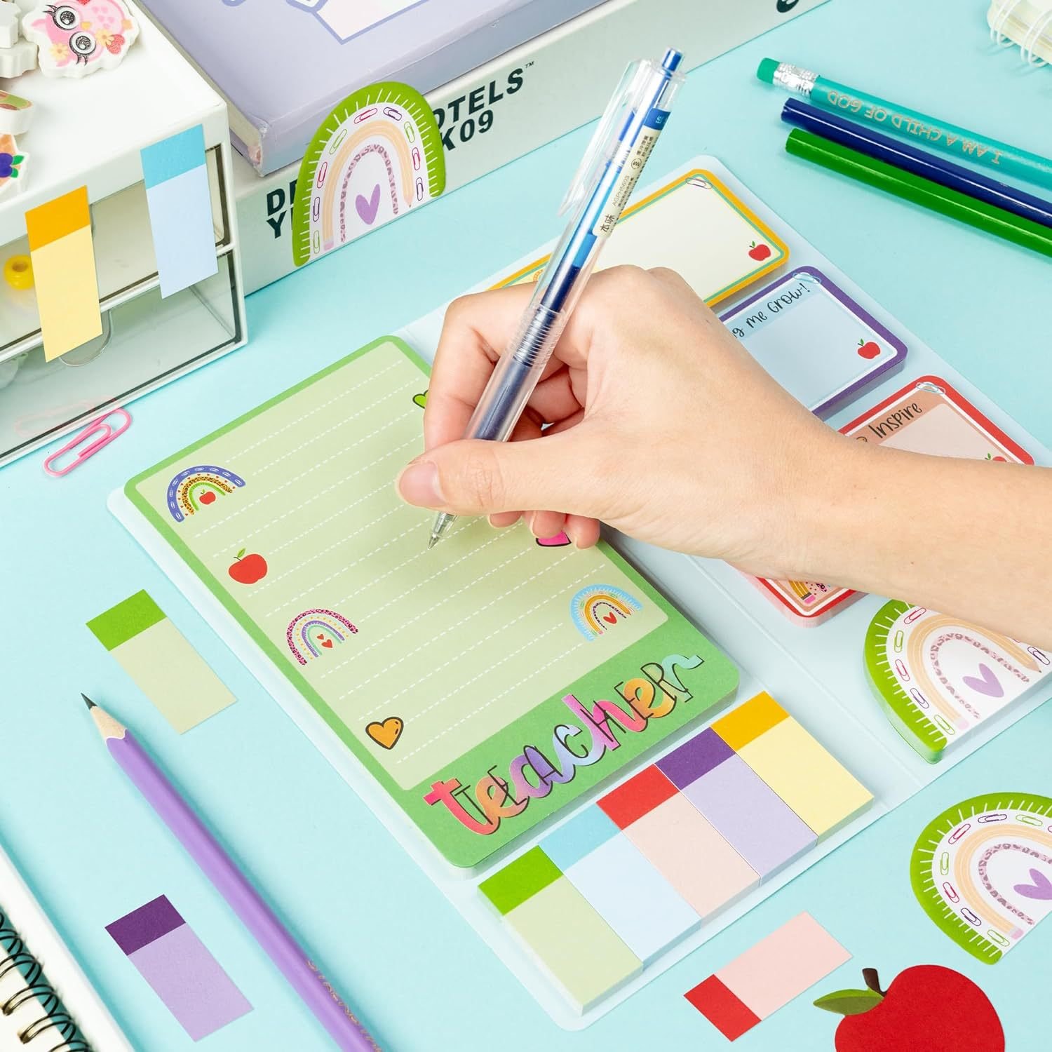 Accept a small quantity of Order for goods wholesale Free design customizable School themed Combination sticky note
