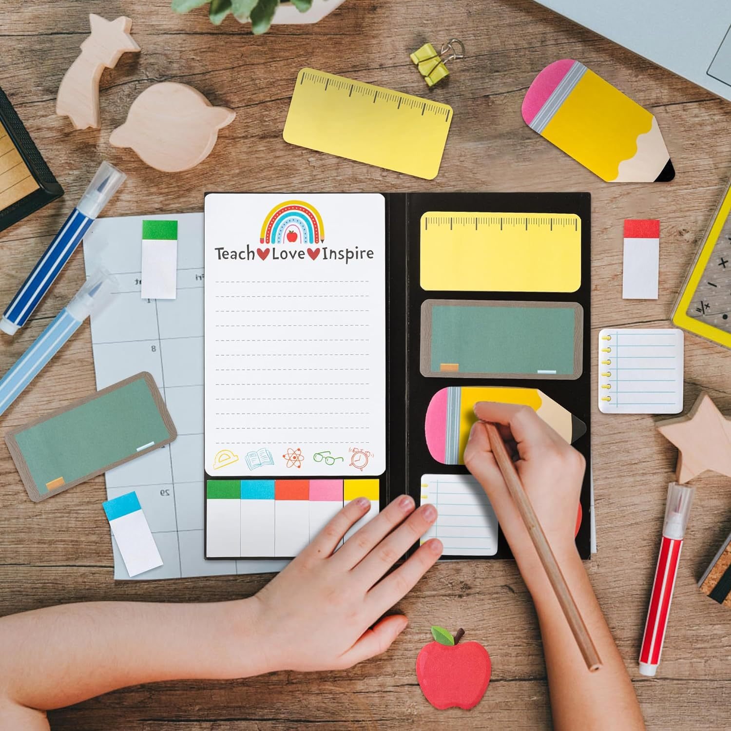 Accept a small quantity of Order for goods wholesale Free design customizable School themed Combination sticky note
