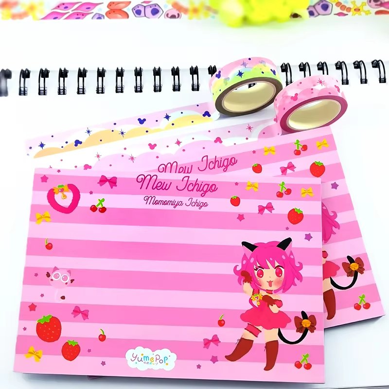 Custom Manufacturer Customized Stationary Accessories Sticky Note Cute Portable Animation Die-cut Sticker Memo Pad For Planner