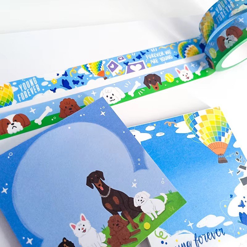 Custom Manufacturer Customized Stationary Accessories Sticky Note Cute Portable Animation Die-cut Sticker Memo Pad For Planner