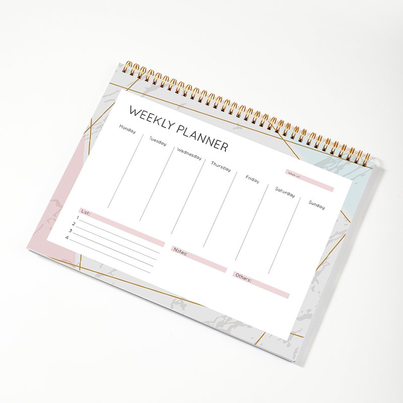 2025 Custom Logo Productivity Planner Shopping Plan Memo Pad Fitness Notepad