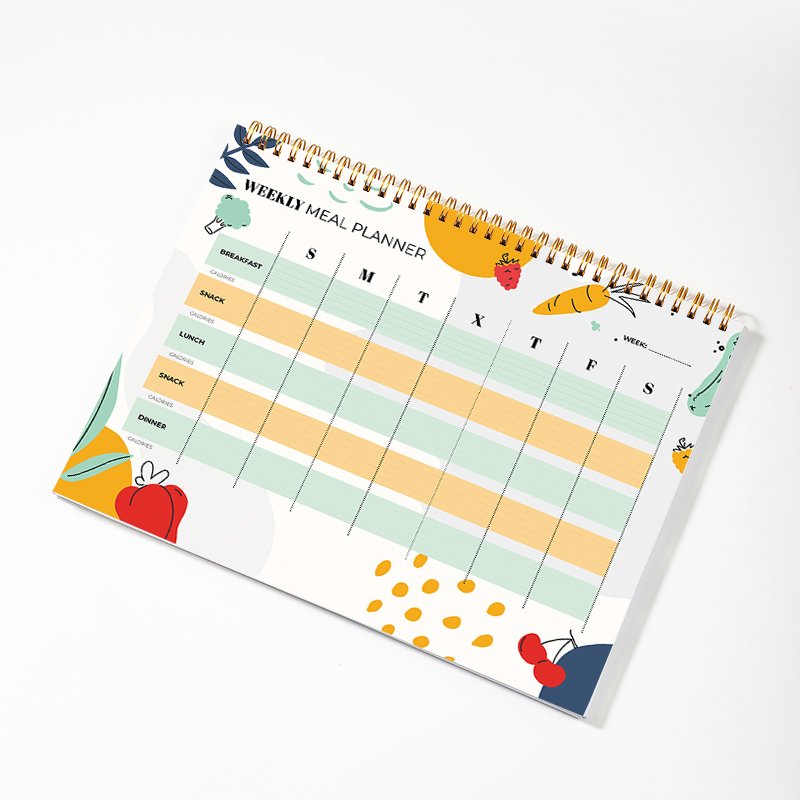 2025 Custom Logo Productivity Planner Shopping Plan Memo Pad Fitness Notepad