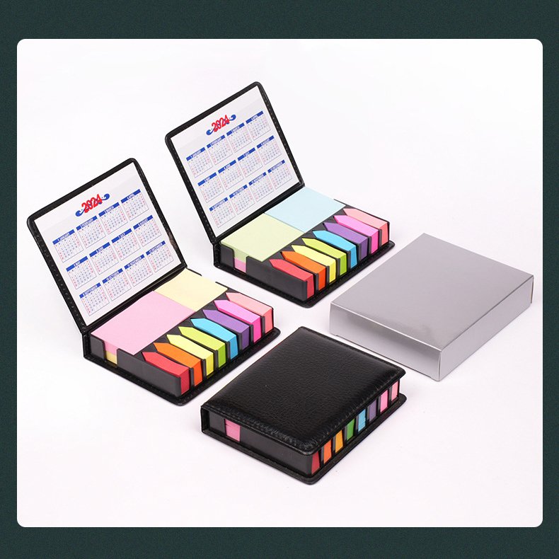 wholesale customized advertising note book colorful PET combo hard shell cover sticky note