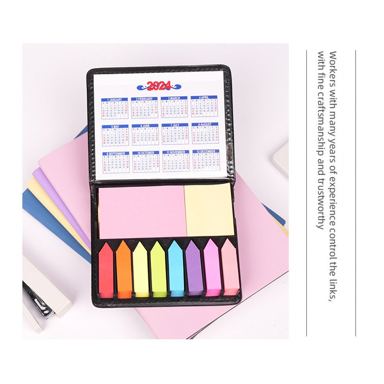 wholesale customized advertising note book colorful PET combo hard shell cover sticky note