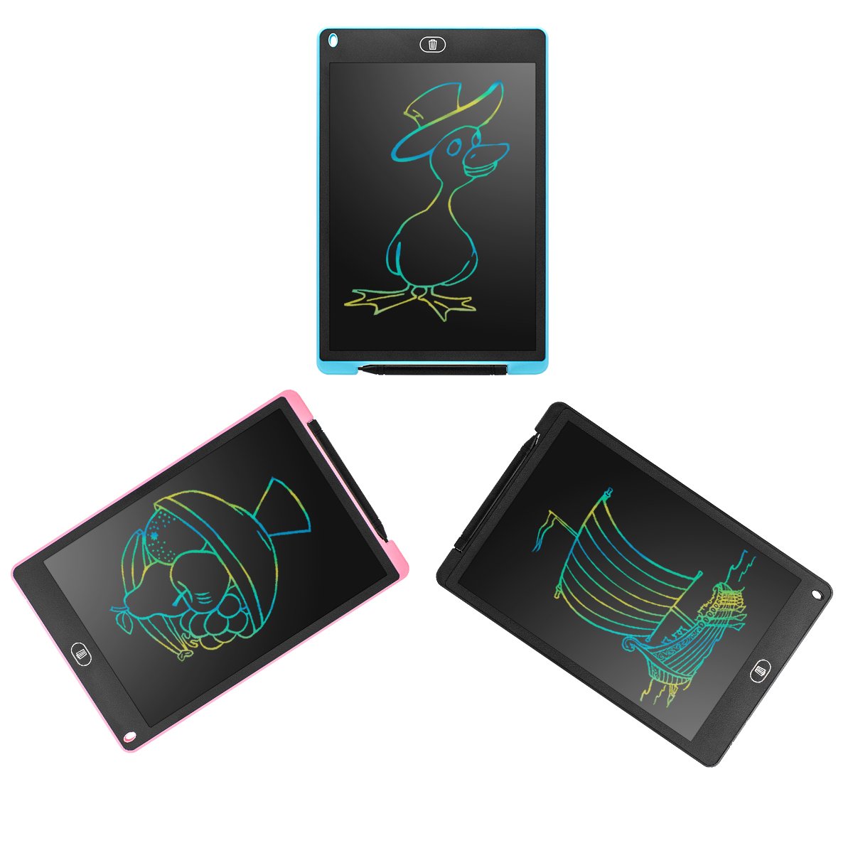 colorful lcd writing tablet kids gifts digital drawing board memo pad doodle board toys message board