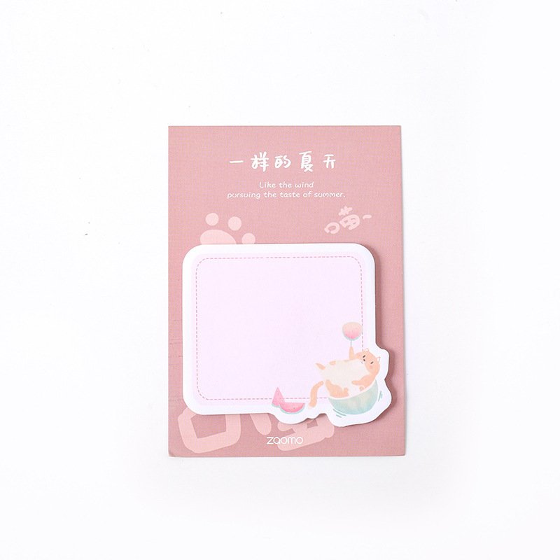 Custom Tear-off Paper Notepad Kawaii memo pads Die Cut Customized Sticky Note With Logo