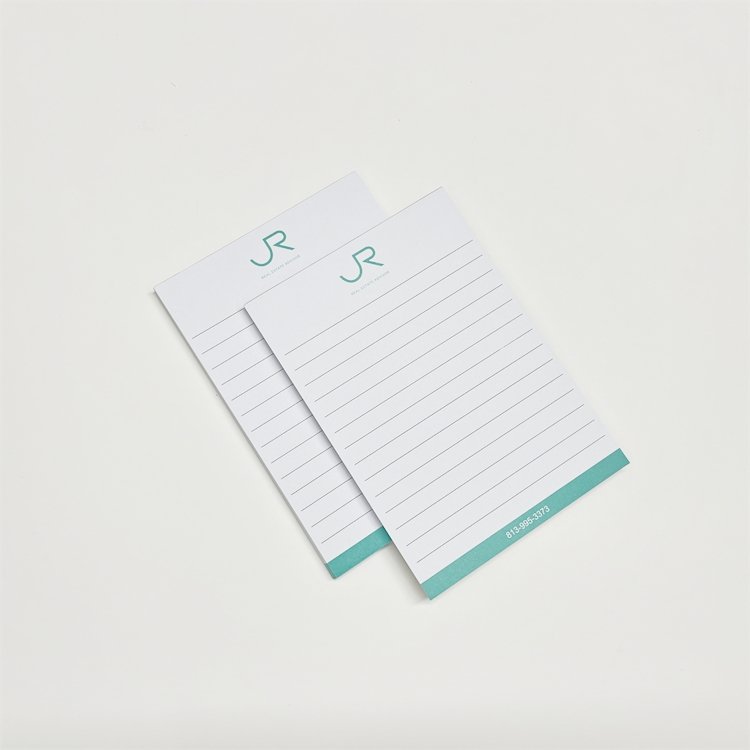 Cheap Wholesale Custom Printing A4 A5 A6 Notepad for Real Estate Customized Logo Tear off Memo Pad