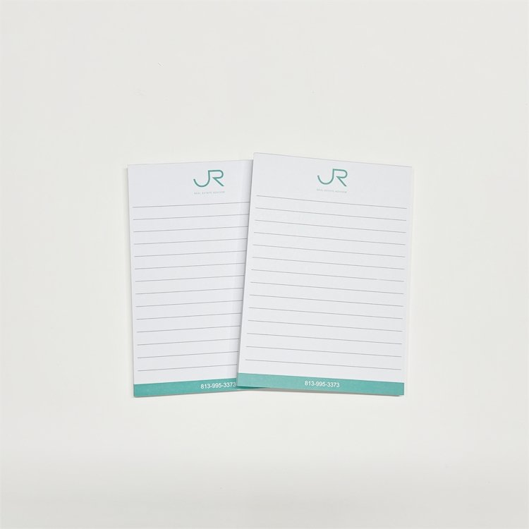 Cheap Wholesale Custom Printing A4 A5 A6 Notepad for Real Estate Customized Logo Tear off Memo Pad