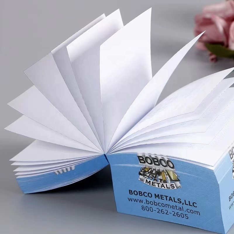 customized printing memo pad block cube sticky notes for promotion