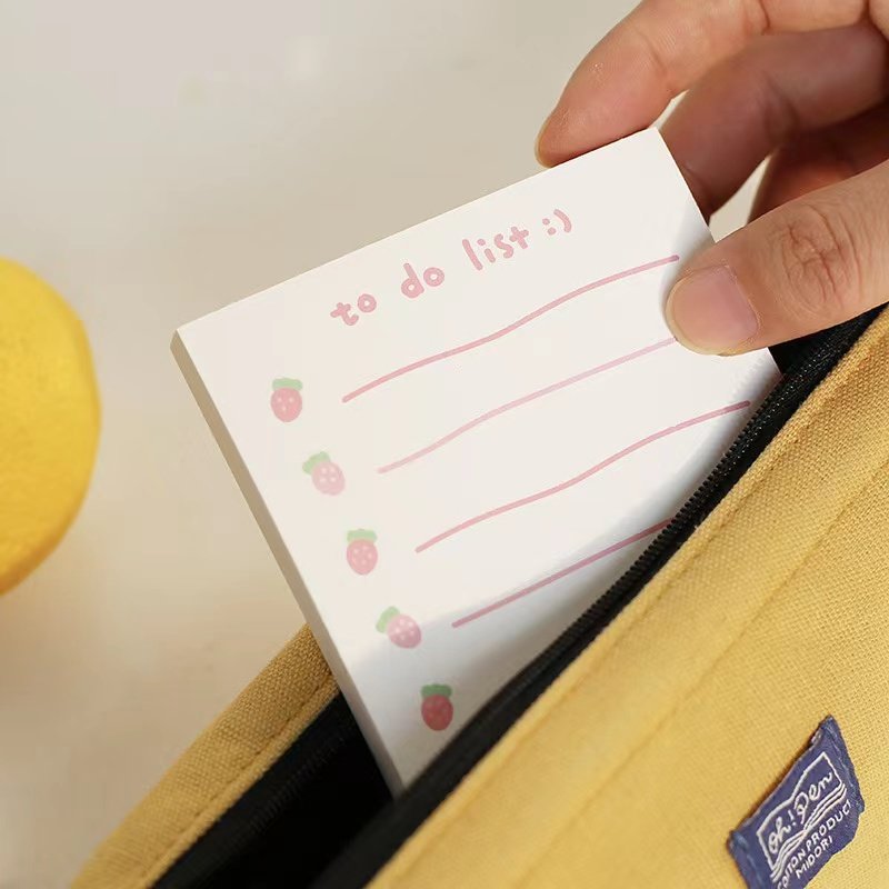 High appearance level Sticky Sticky Note pattern Sticky Note Paper Milk Salt Girl series simple strawberry flower
