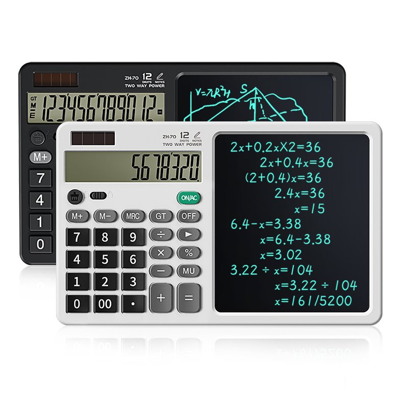 8 inch Digital Graphic LCD writing tablet multi-function calculator with notepad for school and office