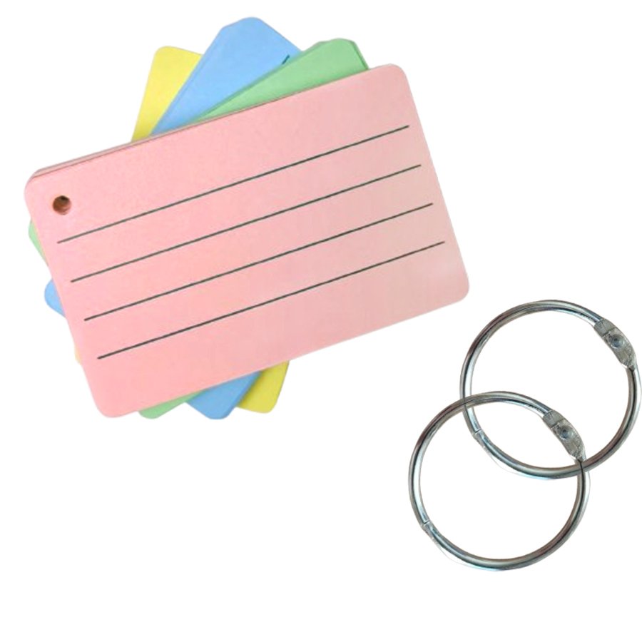 Hot Sale Office Stationary Blank Index Cards With Rings School Office Supplies Customized Note Pads