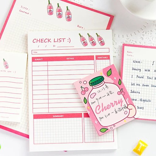 Wholesale Promotional Writing Notepads Post Note Hogwarts Custom Kawaii Sticky Notes Memopad Set