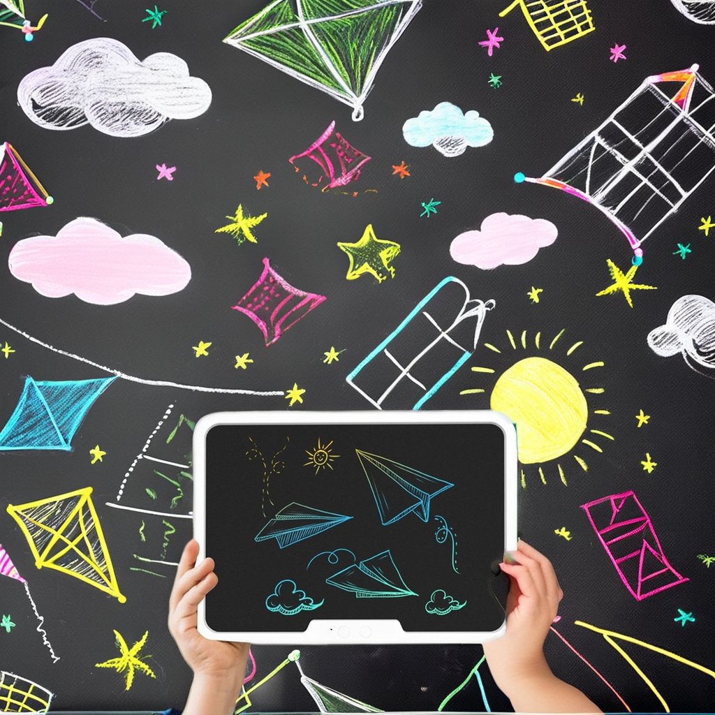 2024 new 19 inch high- end lcd eye protection for kids writing pad gift Drawing board notepad lcd writing tablet kid draw board