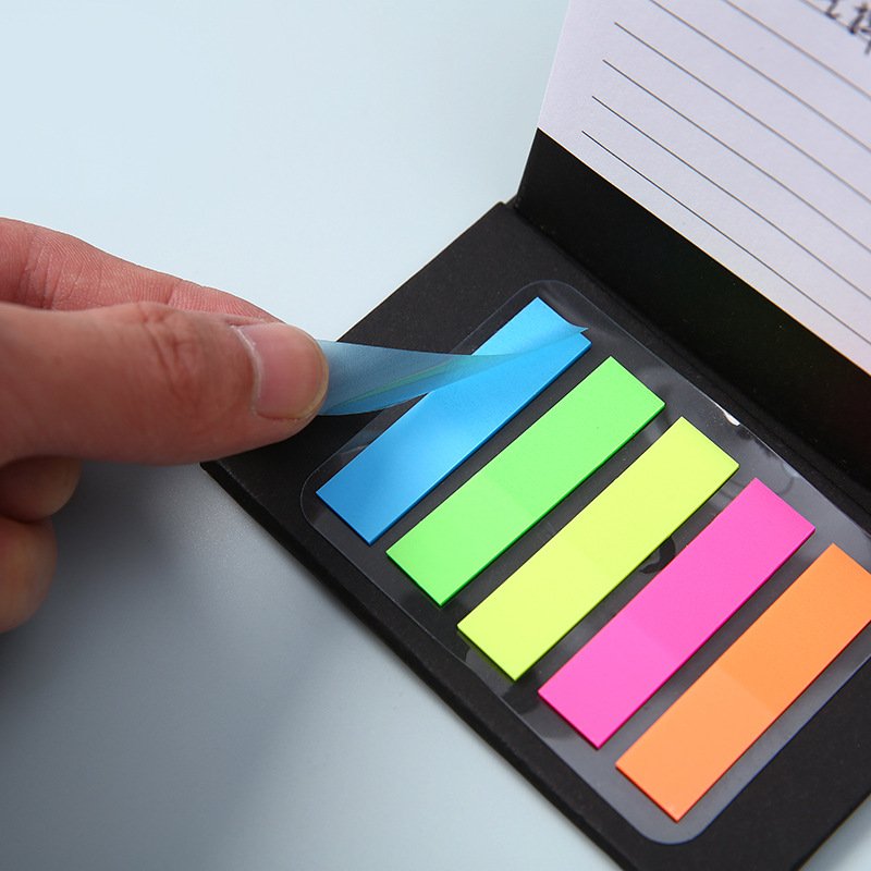 Multi-functional Vertical Hardshell Coil Combination Memo Pad Colorful Sticky Note Paper for Convenient Use