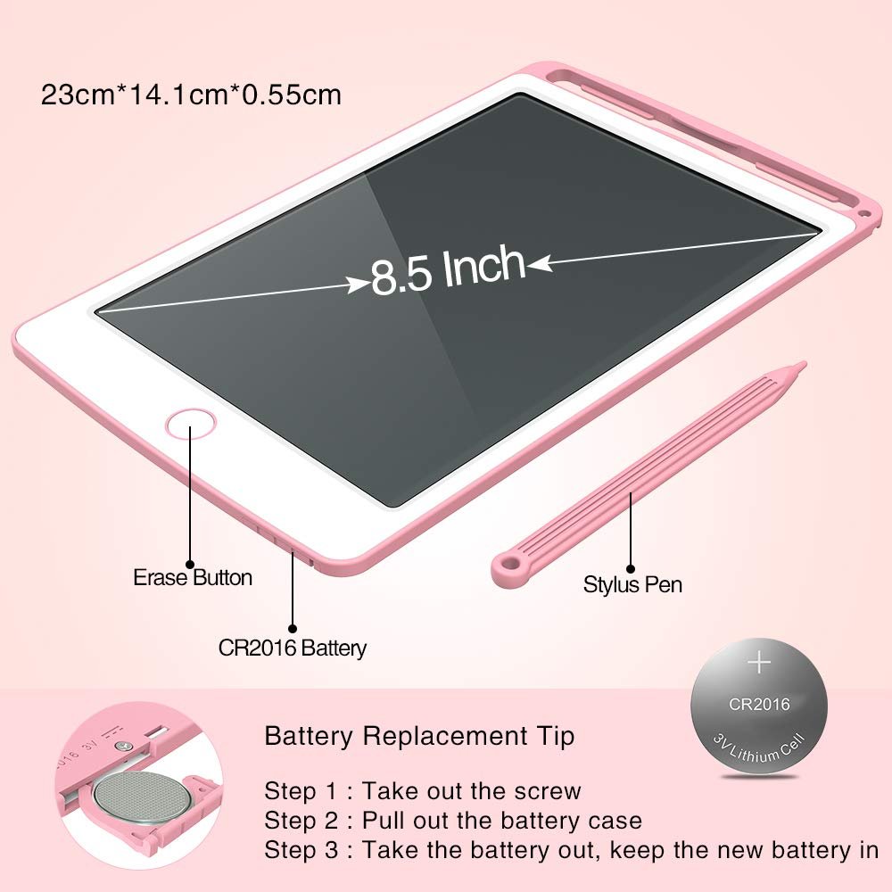 Electronic Portable LCD writing tablet 8.5 Inch drawing board digital writing pad for kids adult