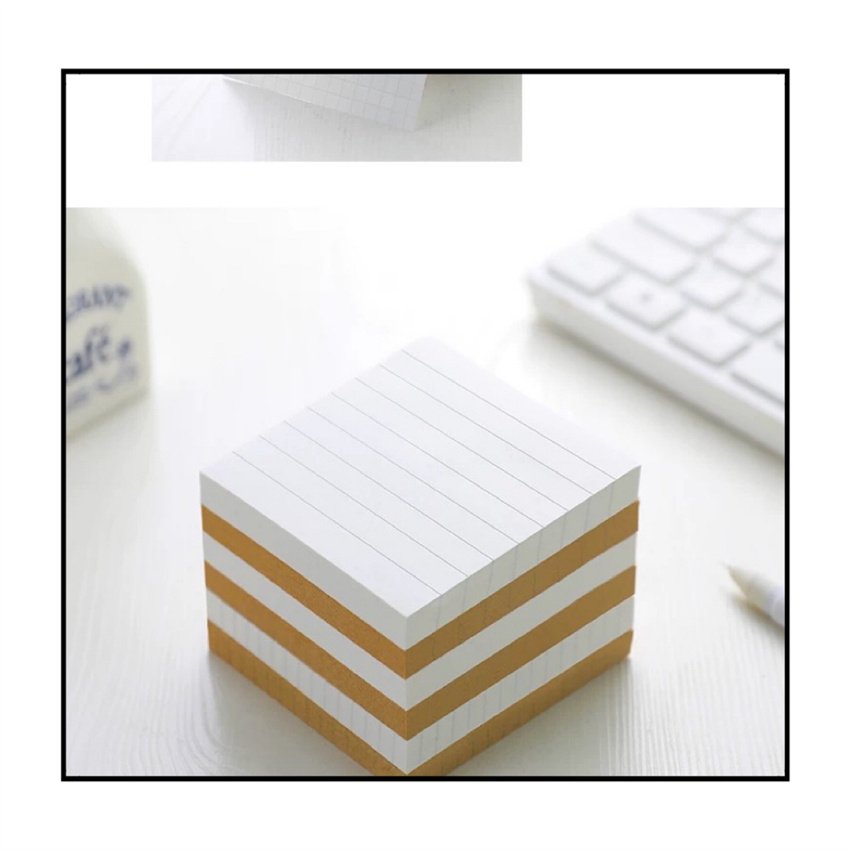 Strong Sticky Notes Creative Office Grid Note Paper N Times Paste Student Supplies Simple Horizontal Line Writing Notebooks