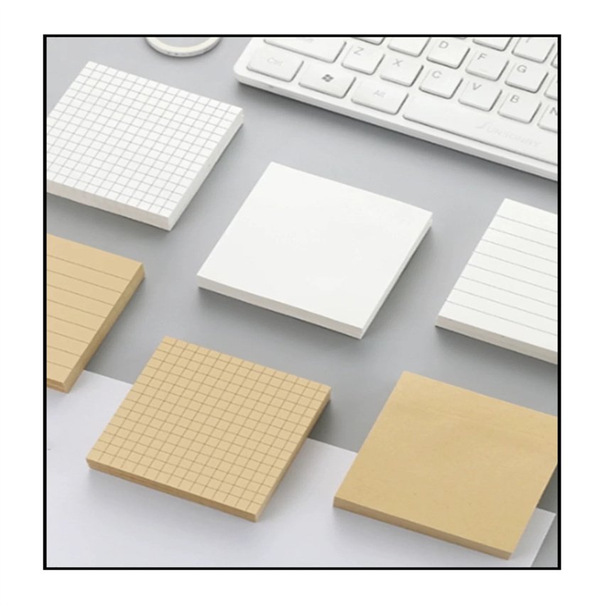 Strong Sticky Notes Creative Office Grid Note Paper N Times Paste Student Supplies Simple Horizontal Line Writing Notebooks
