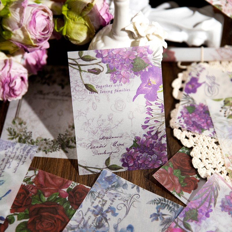 30pieces/pack Multiple Material book This Rose Oath Series Vintage Journal Message Writing Book Decoration Book 5Modesl