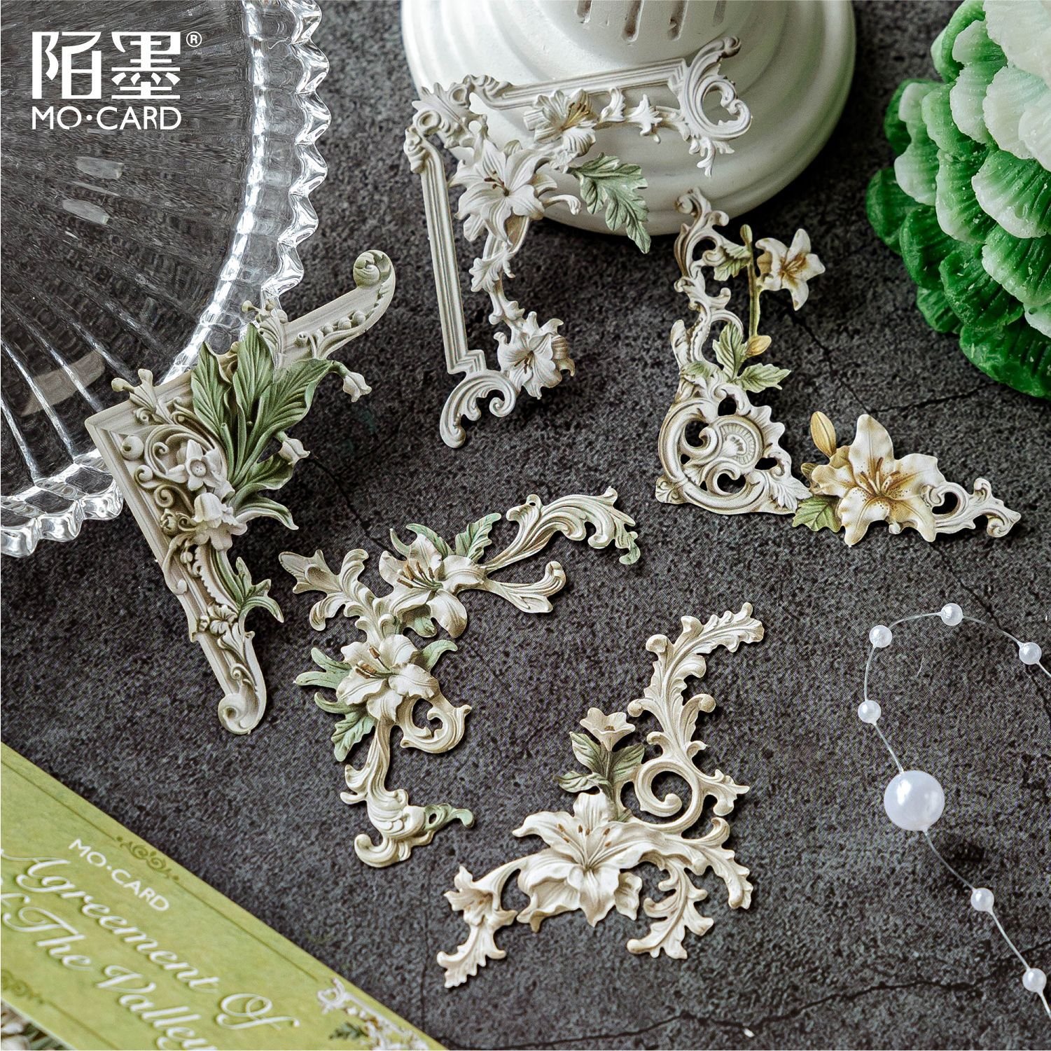 Hollow Embossed Corner Stickers scrapbook stickers Classic Years Vintage Material scrapbook paper scrapbooking papeles