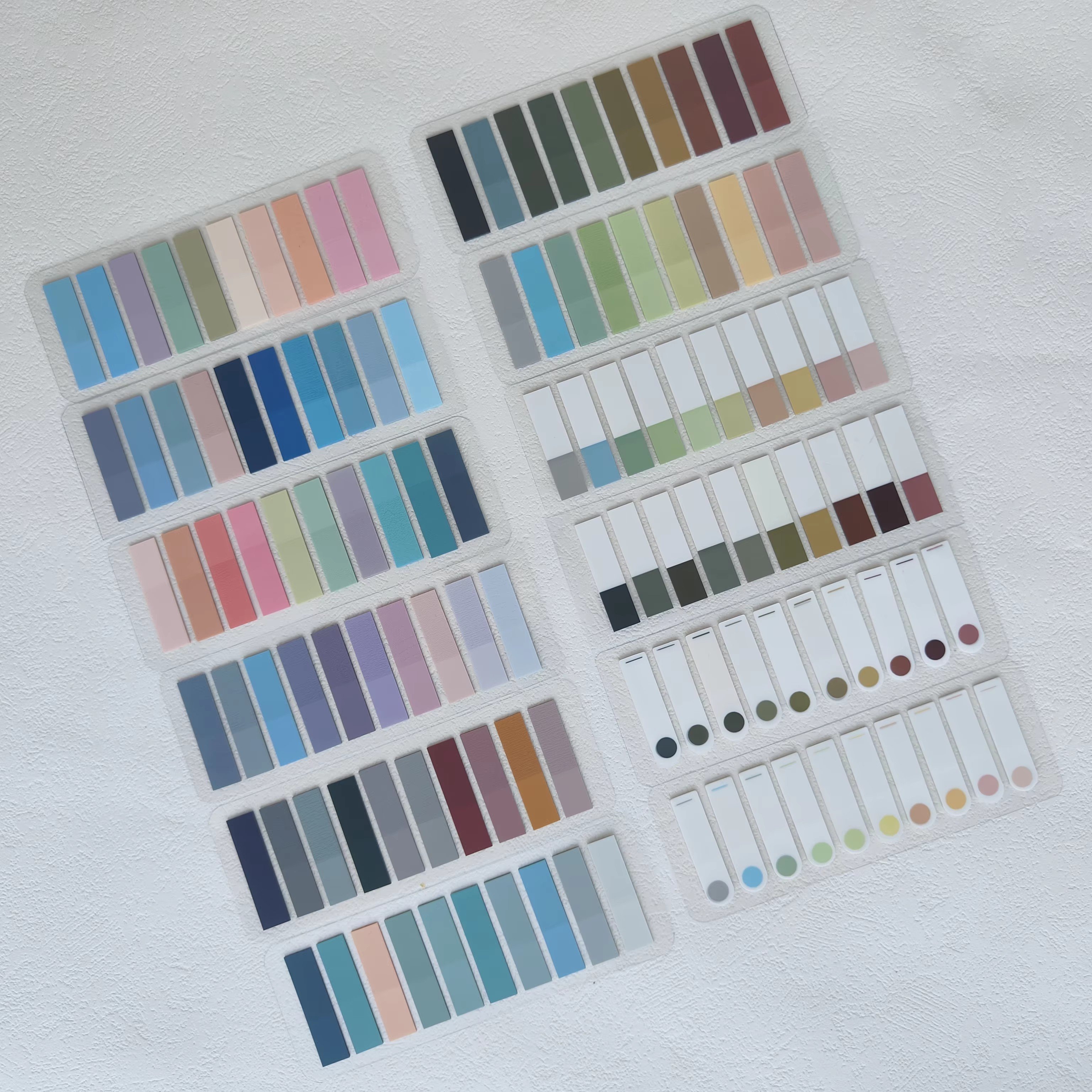 2400 Sheets Creative Transparent PET Waterproof Sticky Note Pads Notepads for School Stationery Office Supplies