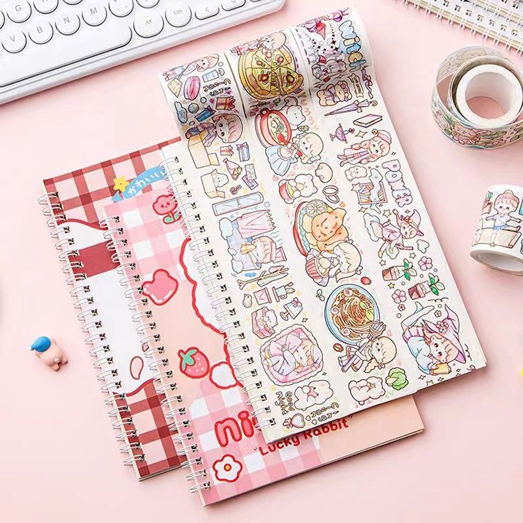 Wholesale Custom Cute Cartoon Pattern School Supplies Paper Hardcover Spiral Personalized Notebooks