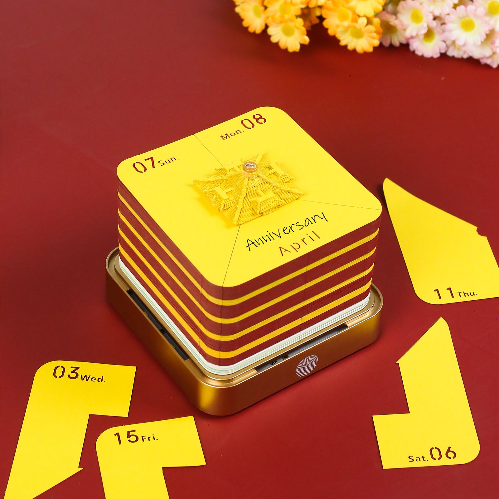 2025 Daily Calendar Creative Gifts 3D Paper Cut Business Festival 3D Memo Pad Ornament Notes Paper Block
