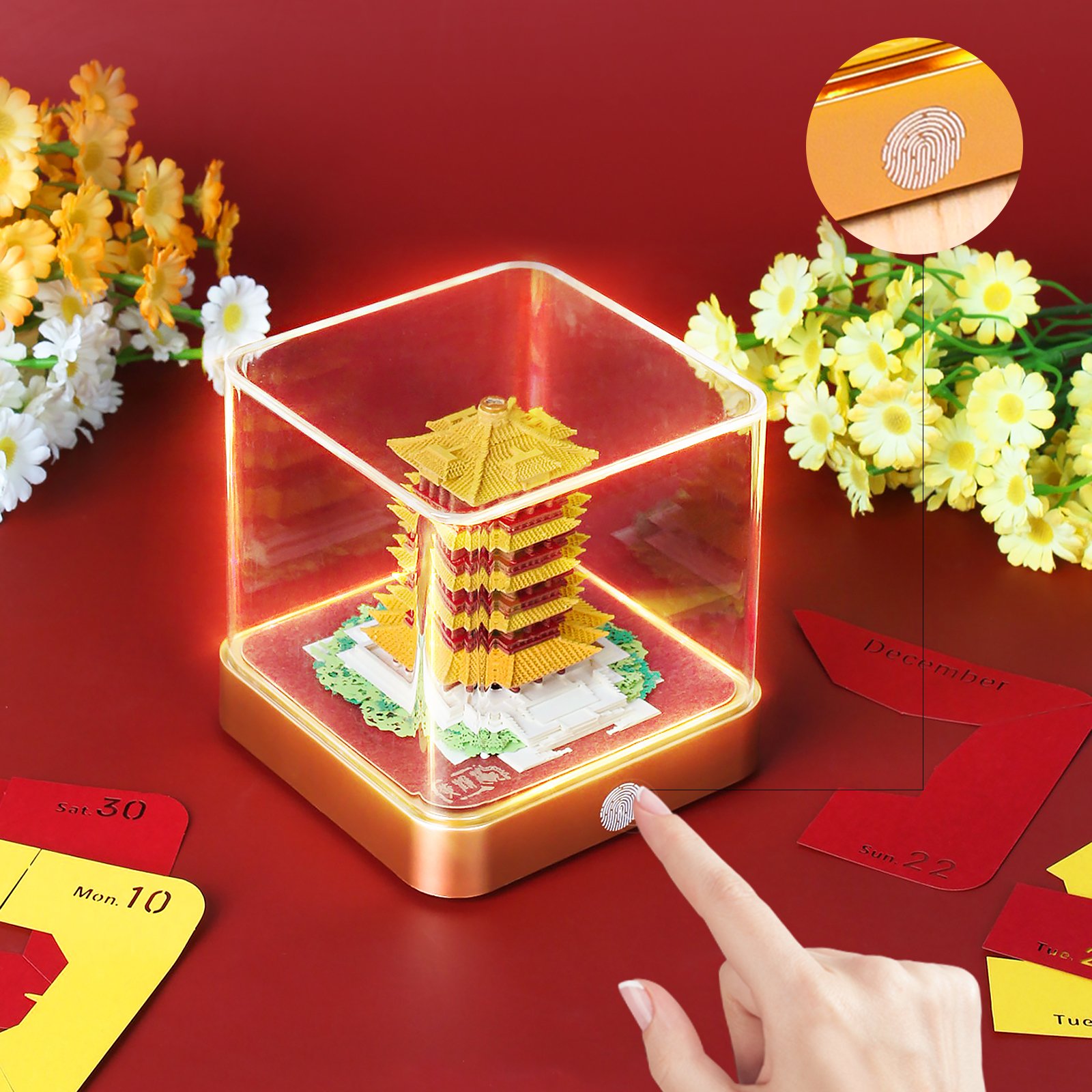 2025 Daily Calendar Creative Gifts 3D Paper Cut Business Festival 3D Memo Pad Ornament Notes Paper Block