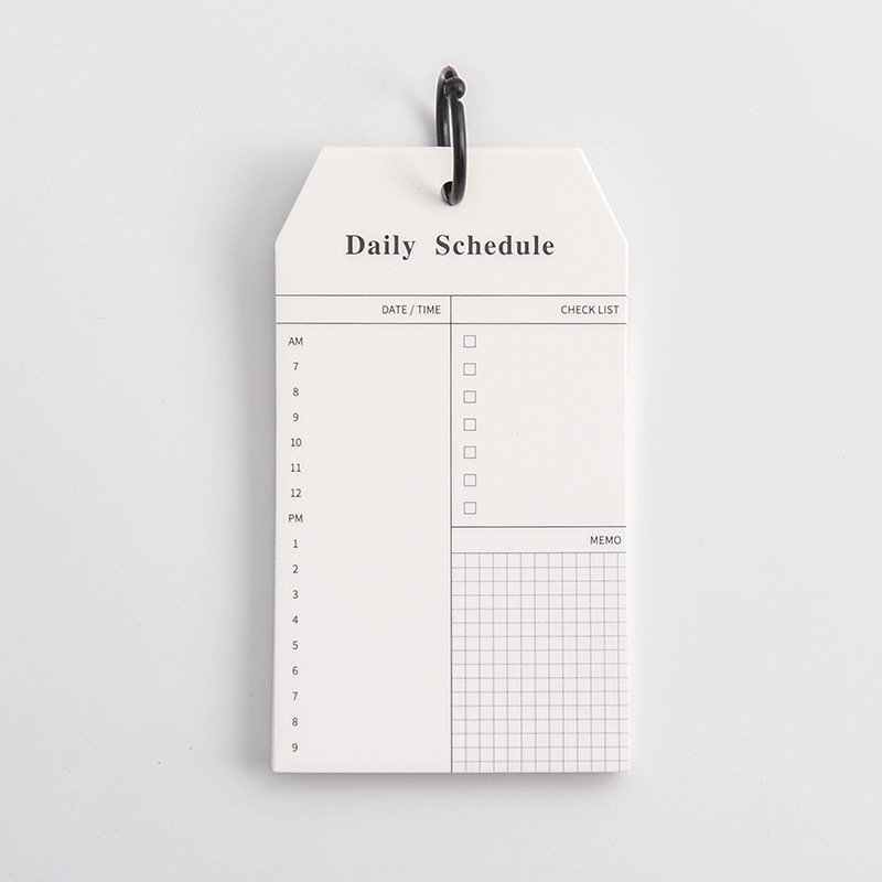 Office School Planner Writing Note Pad Sprial Ring Daily schedule agenda planner memo pad stationery supplies customize
