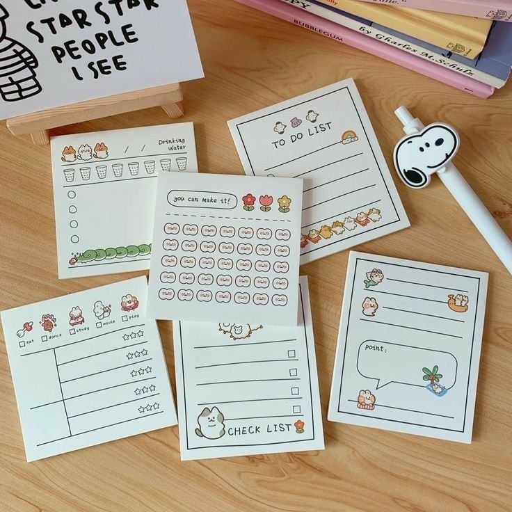 Customisable Study Cute Memo Pad Vocabulary Learning Note Word Card Maths History School Supply High Quality Design No MOQ