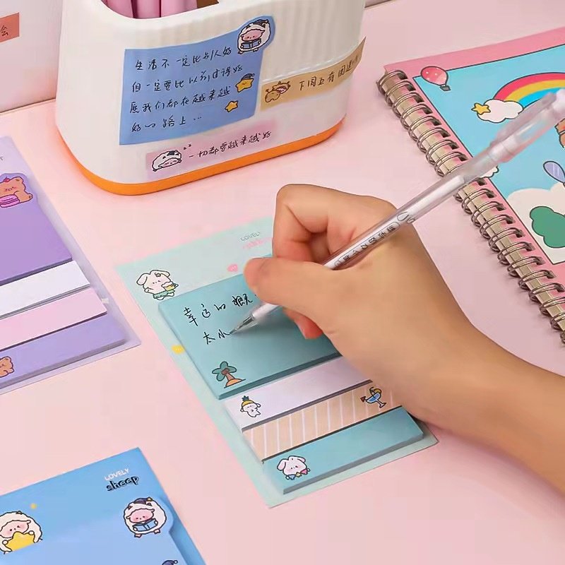 Promotional gifts school students cartoon cute sticky notes memo pad for kids