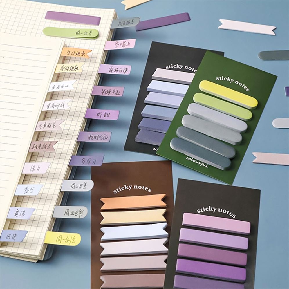 Wholesale Custom Sticky Index Tabs Sticker Post Note Page Markers Writable Note Tabs Self Adhesive Bookmark