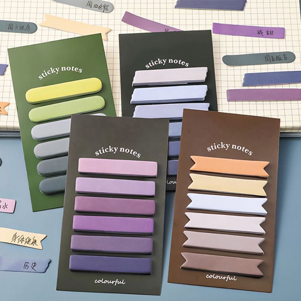 Wholesale Custom Sticky Index Tabs Sticker Post Note Page Markers Writable Note Tabs Self Adhesive Bookmark