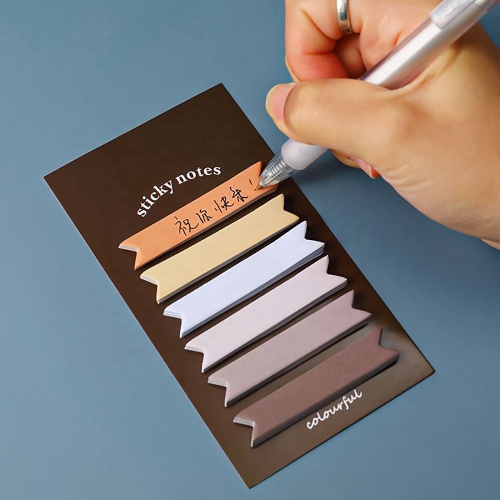 Wholesale Custom Sticky Index Tabs Sticker Post Note Page Markers Writable Note Tabs Self Adhesive Bookmark