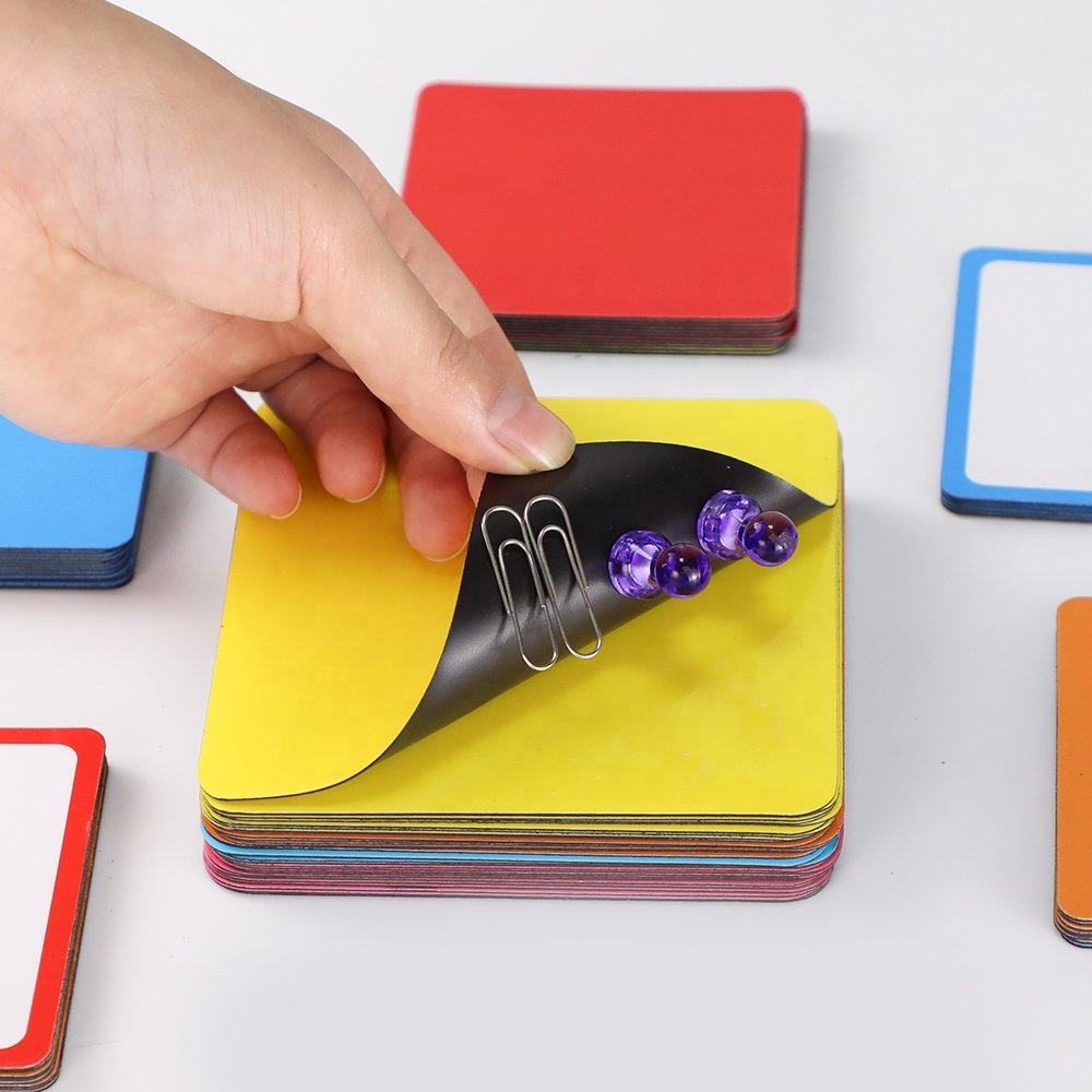Custom Printed Sticky Notes Dry Erase Mini Colorful Office Whiteboard Funny Label Fridge Memo Magnetic Note Pad