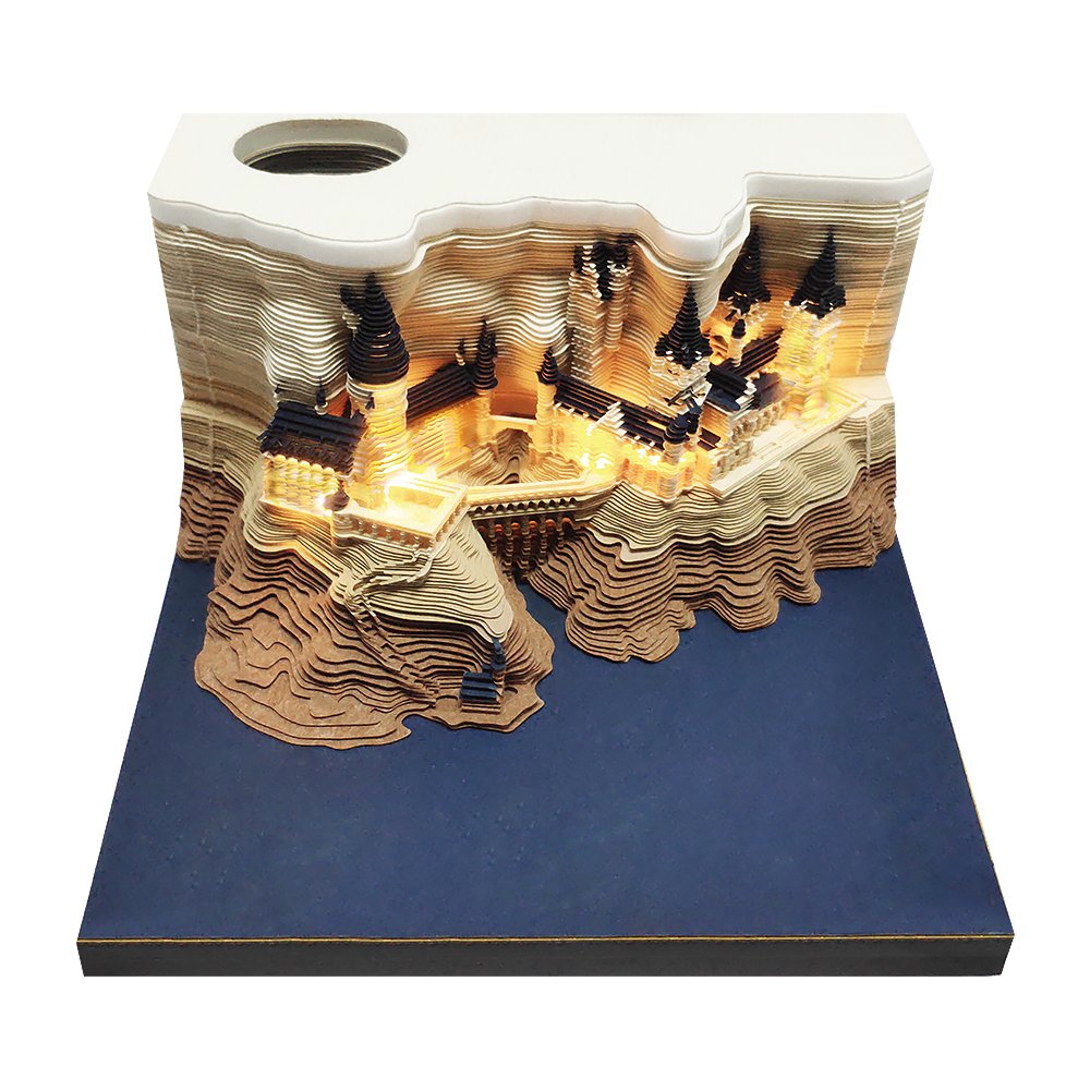 Weekly Deals Notepad Cube Hary Potter Birthday Gift Set Magic Castle Custom 3D Memo Pad For Dropshipping
