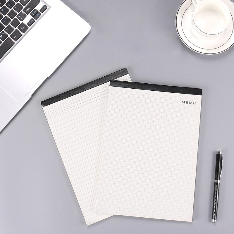 Hot selling memo pad notes B5 grid and lined 100g pages paper notepad