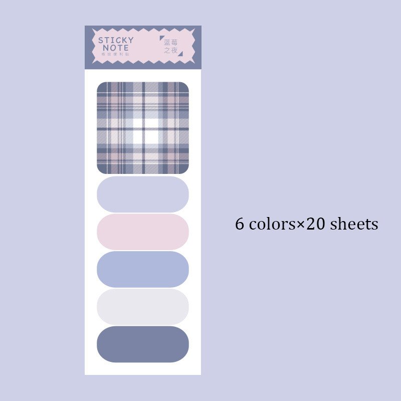Creative loose-leaf sticky notes simple Ins small memo pad paper color office notes