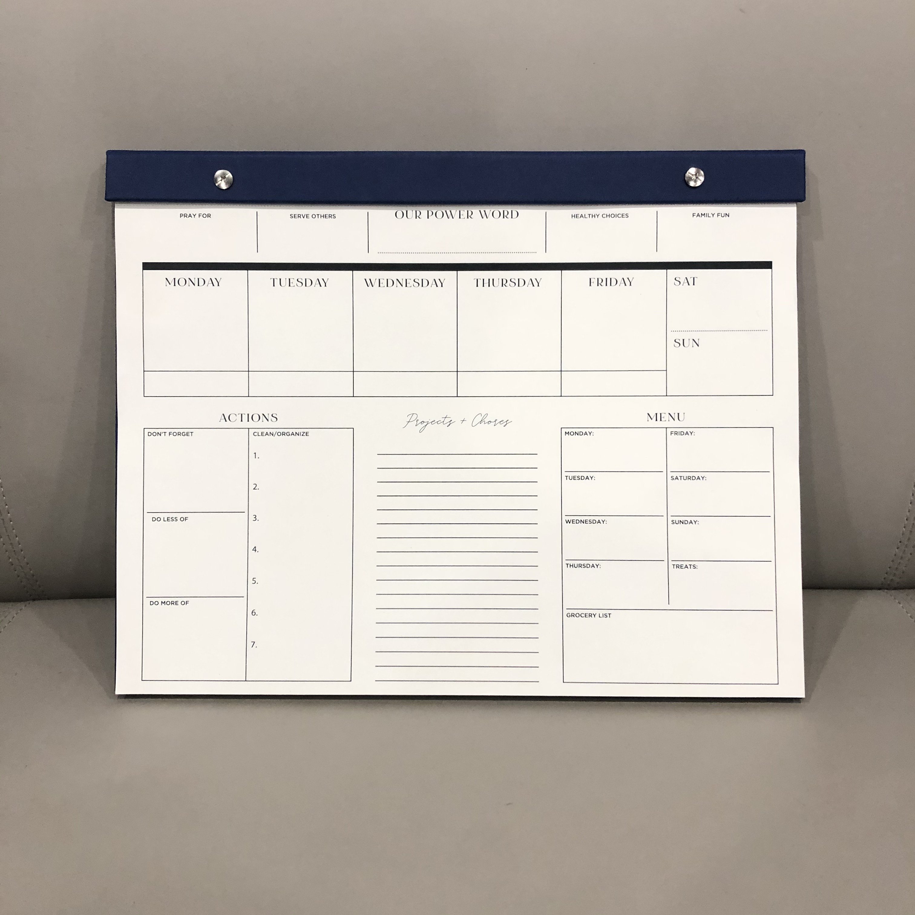 Hot Sell 2025 Year Desk Wall Calendar Planner Printing Weekly Monthly Wall Planner Notepad