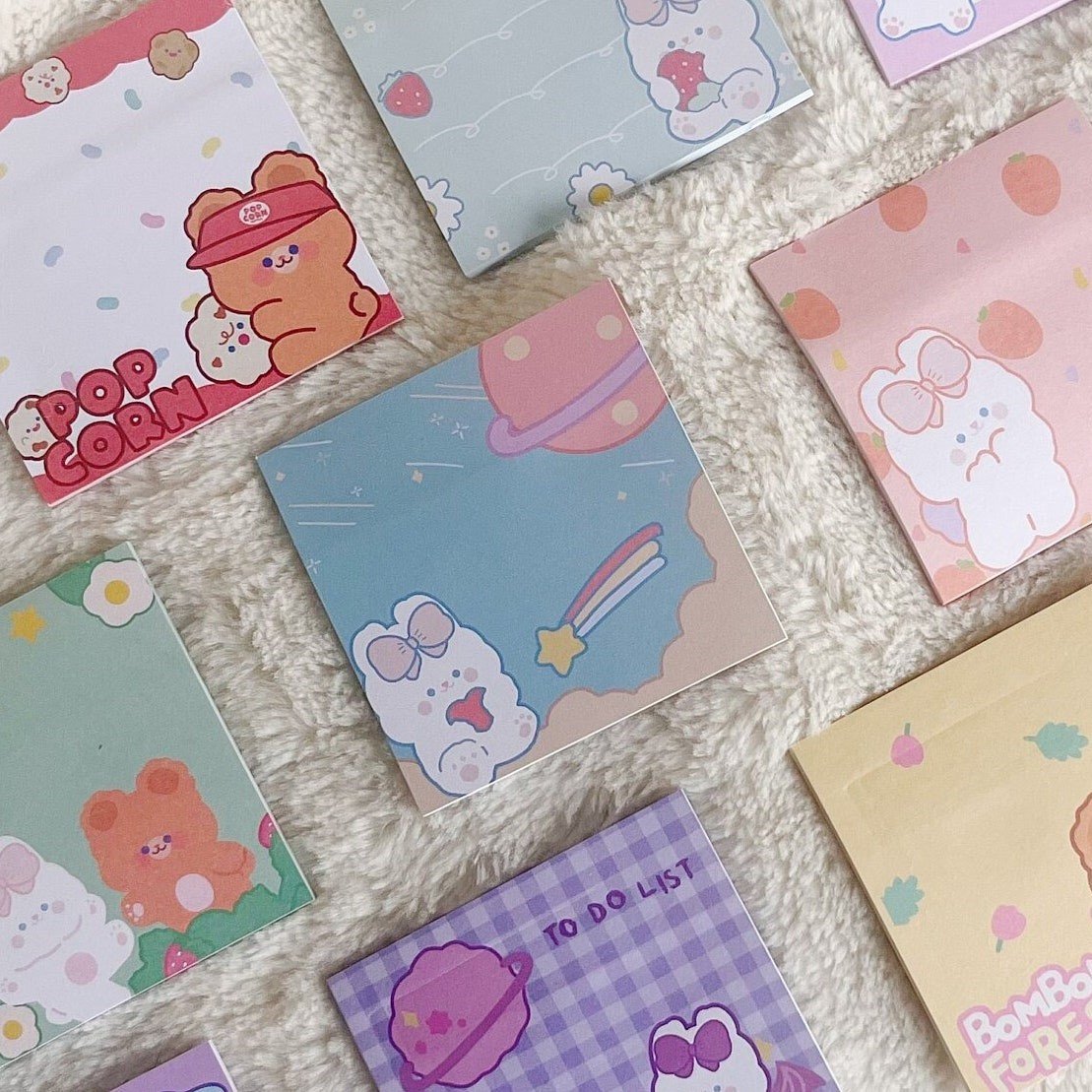 Custom Notepads Cute To Do List Notepad Kawaii Stationery Wholesale Japanese-Stationery Stationary Sticky Notes