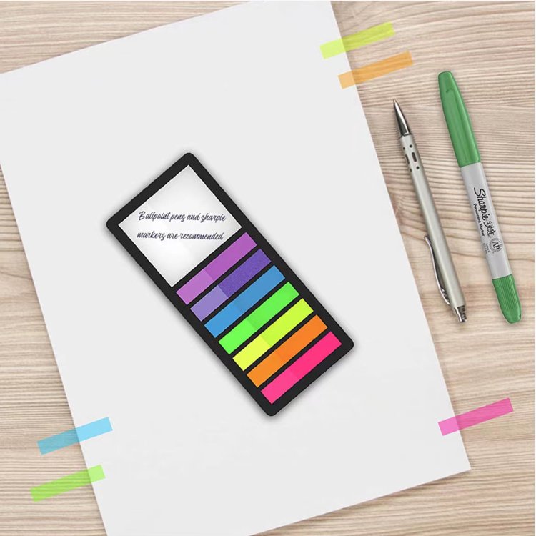 Index tabs Thin multi colors index tabs transparent self-stick index tabs easy to post for Home Officestationery sticky note