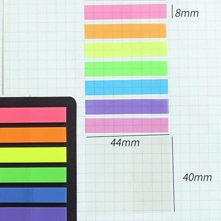 Index tabs Thin multi colors index tabs transparent self-stick index tabs easy to post for Home Officestationery sticky note